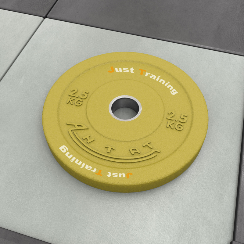 Бамперный диск для кроссфита 2,5 кг желтый