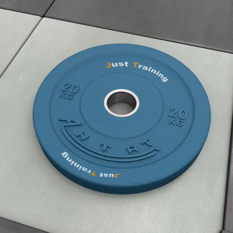 Бамперный диск для кроссфита 20 кг синий
